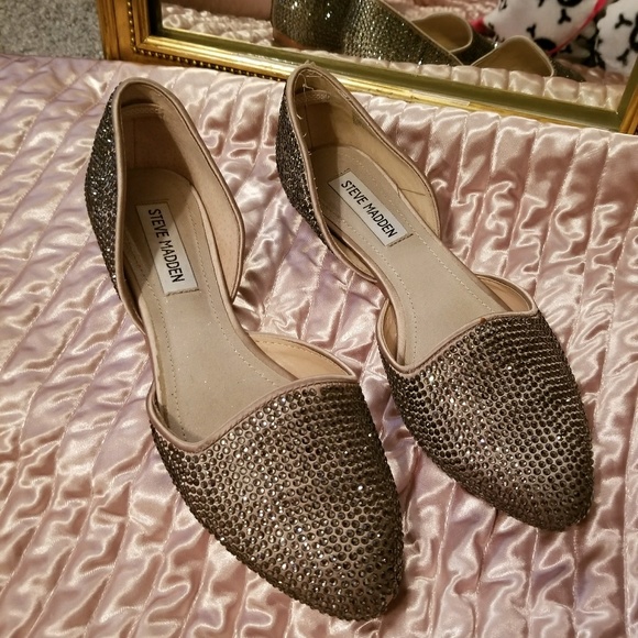Steve Madden Shoes - Steve Madden crystal flats